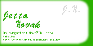 jetta novak business card